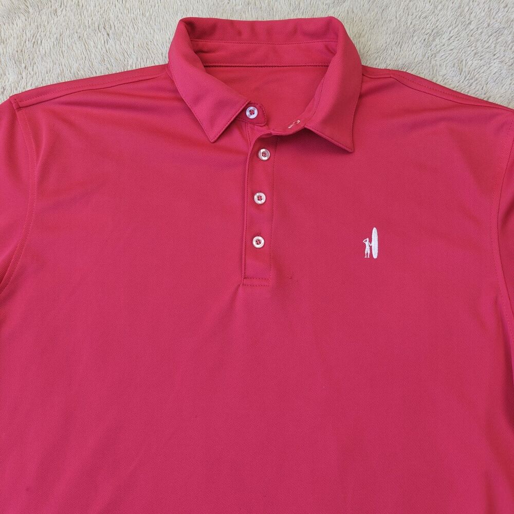 Johnnie-O Prep Performance Polo Shirt Men's XL Watermelon Pink Golf Shirt - Picture 2 of 10